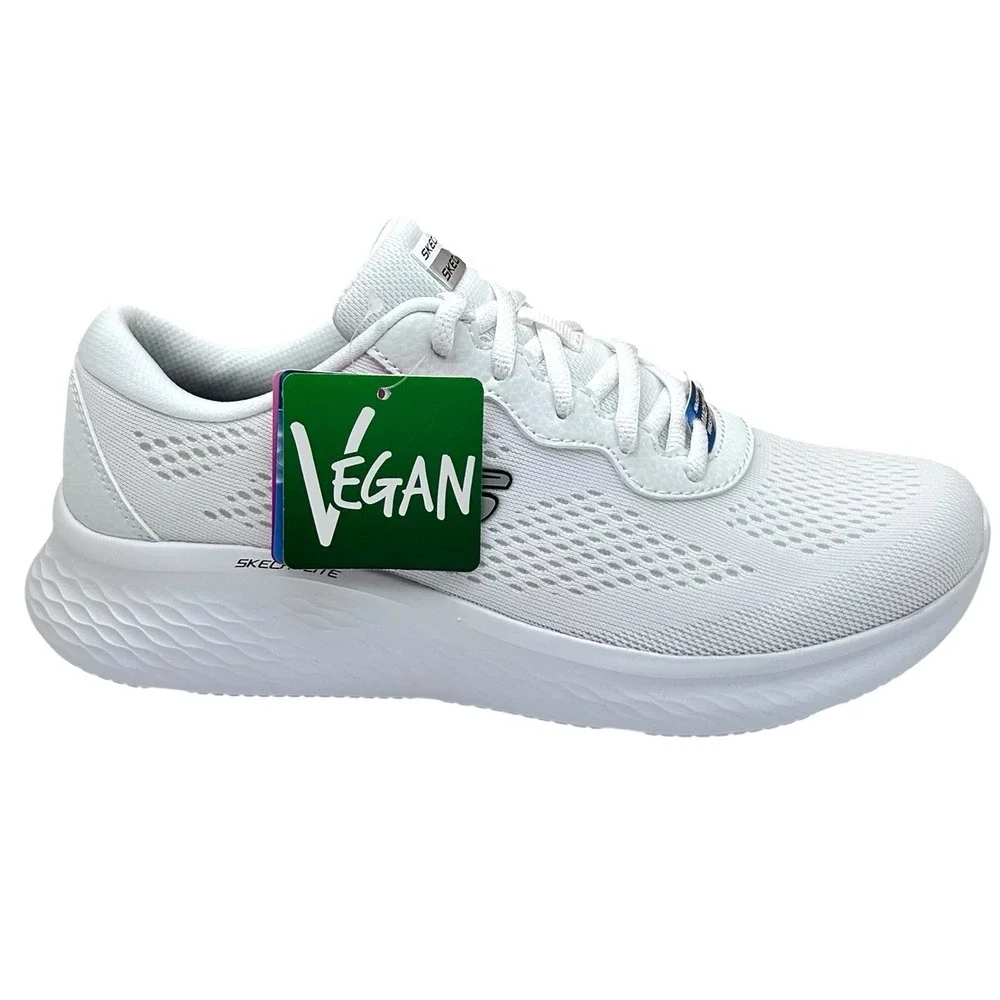 Skechers Skech-Lite Pro Women's Vegan Sneaker Size 8.5 White Memory Foam Insole